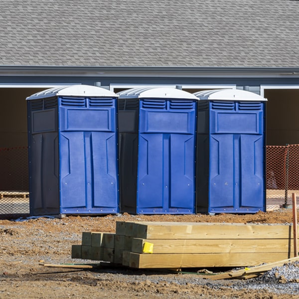 how often are the porta potties cleaned and serviced during a rental period in Fairfax IA